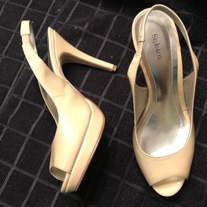 Women’s Peep Toe Sling Back Heels